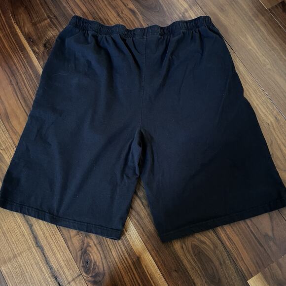 Champion Mens Spellout Logo Athletic Shorts Black Size 2XL - Picture 3 of 10